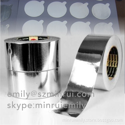 Custom Blank Aluminum Foil Seal Stickers,essential Oil Bottle Foil Paper Sealing,aluminum Foil Seal Labels For Cosmetics 